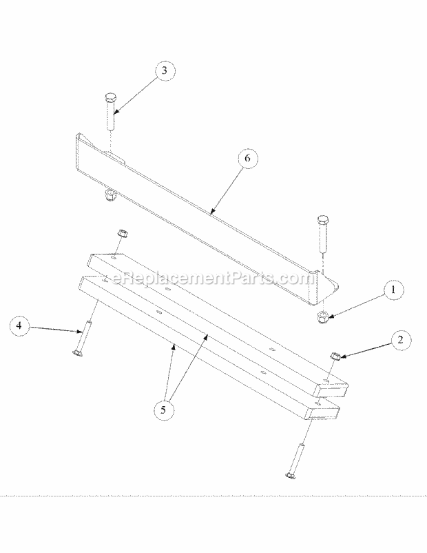 Rear Bumper (April 2004 & After) Diagram and Parts List for M60-KHEFI 53AB5HEX750 Cub Cadet Sprayer